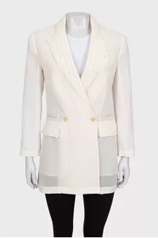 Transparent white jacket