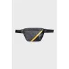 Men's black waist bag