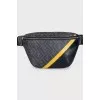 Men's black waist bag