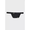 Men's black waist bag