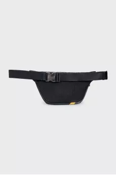 Men's black waist bag
