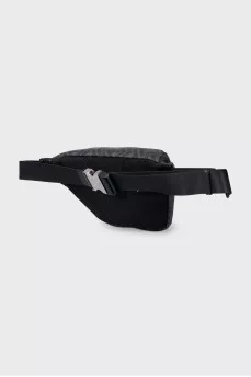 Men's black waist bag