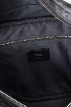 Men's black waist bag