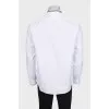 Men's shirt with embroidered collar