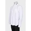 Men's shirt with embroidered collar
