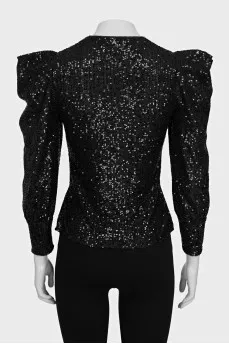 Black top with accent shoulders