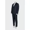 Men's straight-cut suit made of wool and silk