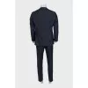 Men's straight-cut suit made of wool and silk