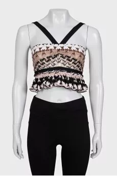 Cami top with ruffles
