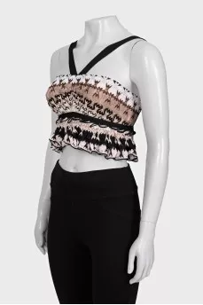 Cami top with ruffles