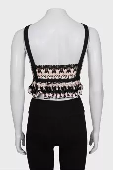 Cami top with ruffles