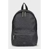 Men's backpack with a small print