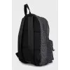 Men's backpack with a small print