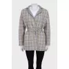 Reversible cashmere coat