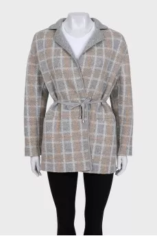 Reversible cashmere coat