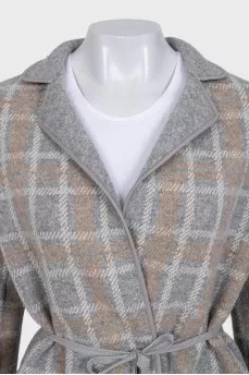 Reversible cashmere coat