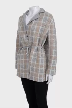 Reversible cashmere coat