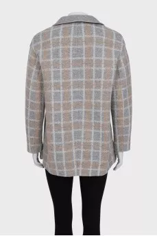Reversible cashmere coat