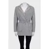 Reversible cashmere coat