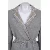 Reversible cashmere coat