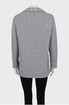 Reversible cashmere coat