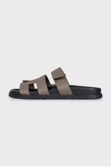 Chypre leather flip-flops