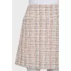 Fitted tweed skirt