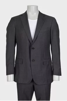 Men's dark gray suit with trousers
