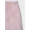 Flared silk maxi skirt