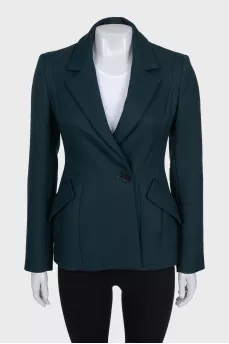 Dark green fitted jacket