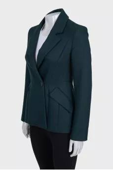Dark green fitted jacket