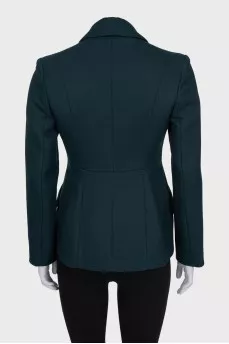 Dark green fitted jacket