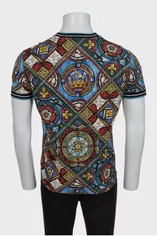 Men's T-shirt with a bright print