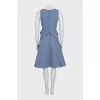 Blue suit with a skirt and top
