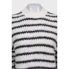 White striped sweater