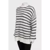 White striped sweater