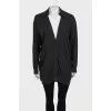 Cashmere cardigan with patch pockets