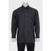 Men's shirt with a solid color print