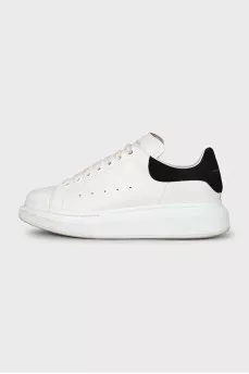 White sneakers with a logo