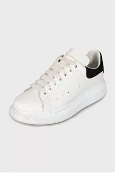 White sneakers with a logo