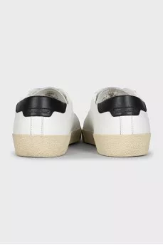 Шкіряні кеди білого кольору Court Classic SL/06