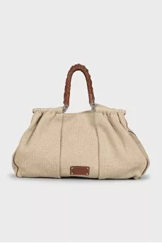 Miss Lexington leather handle bag