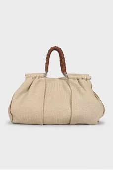 Miss Lexington leather handle bag
