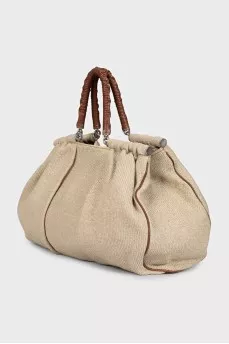 Miss Lexington leather handle bag