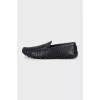 Men's embossed leather loafers