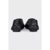 Men's embossed leather loafers