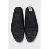 Men's embossed leather loafers