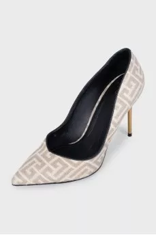 4g-Motif shoes with signature print