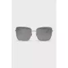 Square sunglasses with silver frames