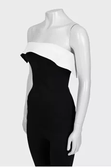 Fitted top with tag